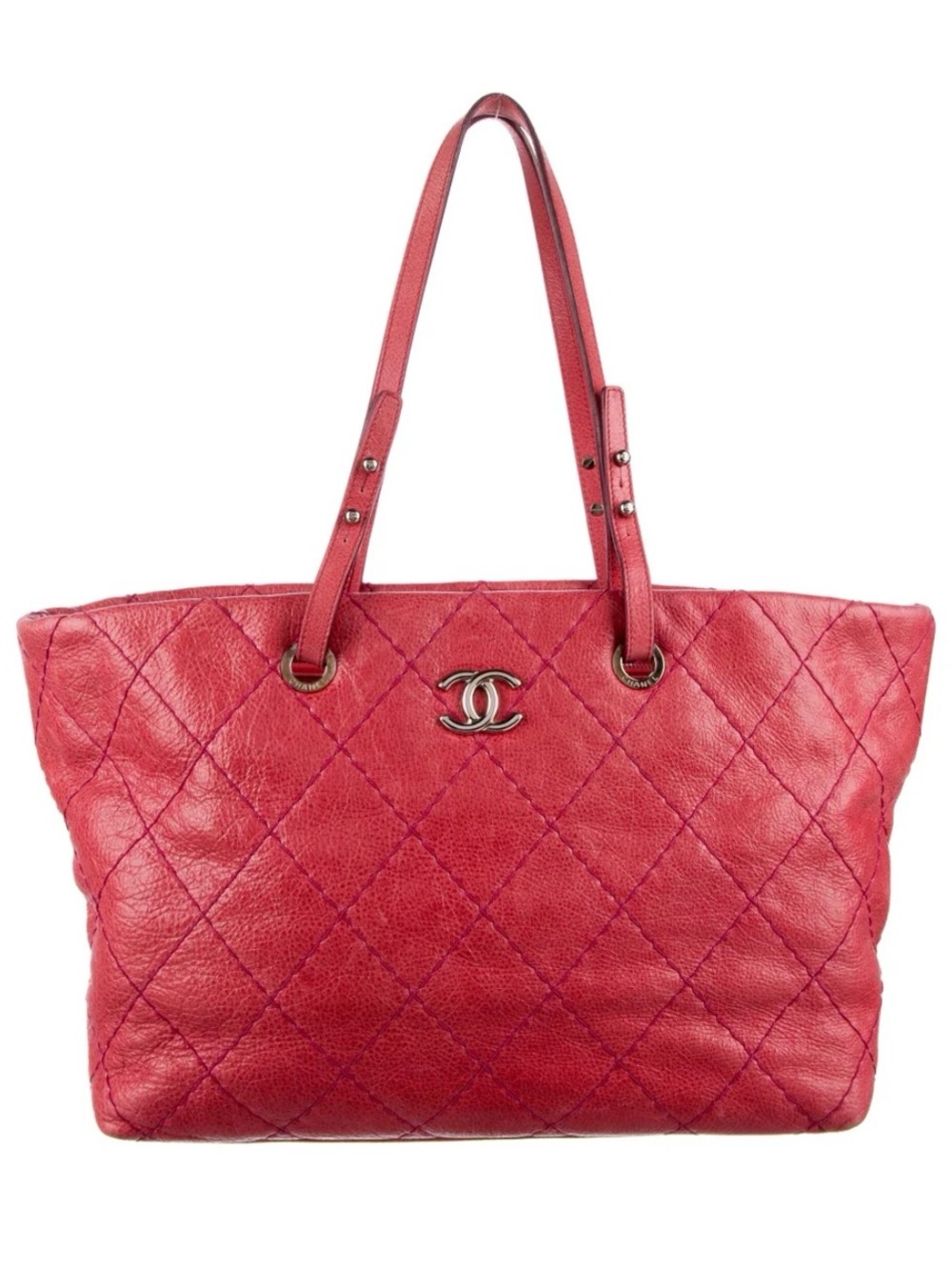 Chanel Large On the Road Tote Pink Leather Bag